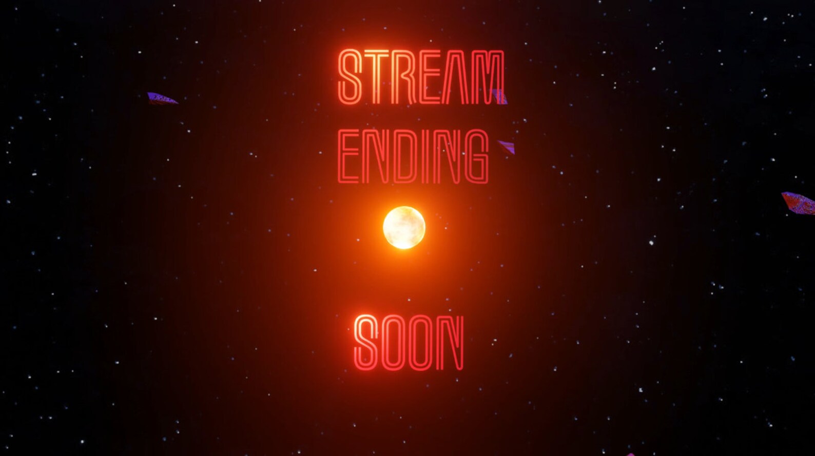Animated Twitch Screen 1 X Stream Ending Soon Screen Scifi Etsy