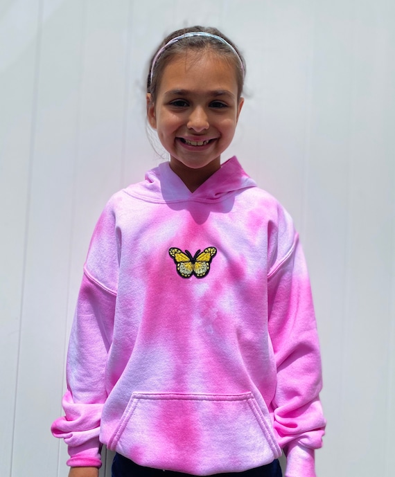 tie dye butterfly hoodie