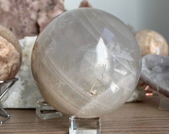 【最高品質】ジェムローズ　スフィア 最高品質】ジェムローズ スフィア 最高品質 ジェムローズクォーツ