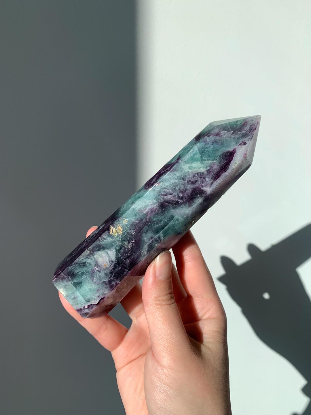 レインボー入り グリーン フローライト rainbowfluorite-pp701is01-