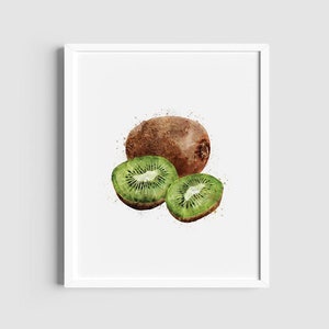 Aquarell Kiwi Art Print, Kiwi Wandbild, Kiwi Wandbild, Kiwi Druck, Wandkunst Küche, Küche Dekor, druckbare Kunst, sofort download 78
