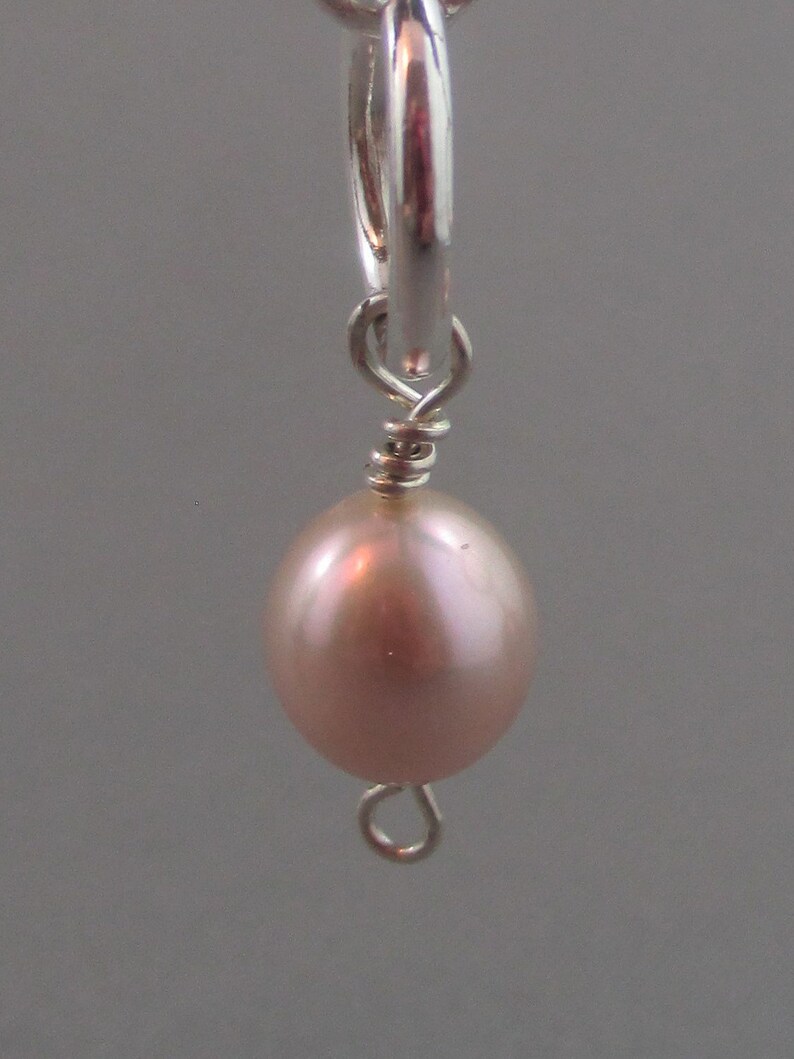 Hoop /& Pearl Drop Earring