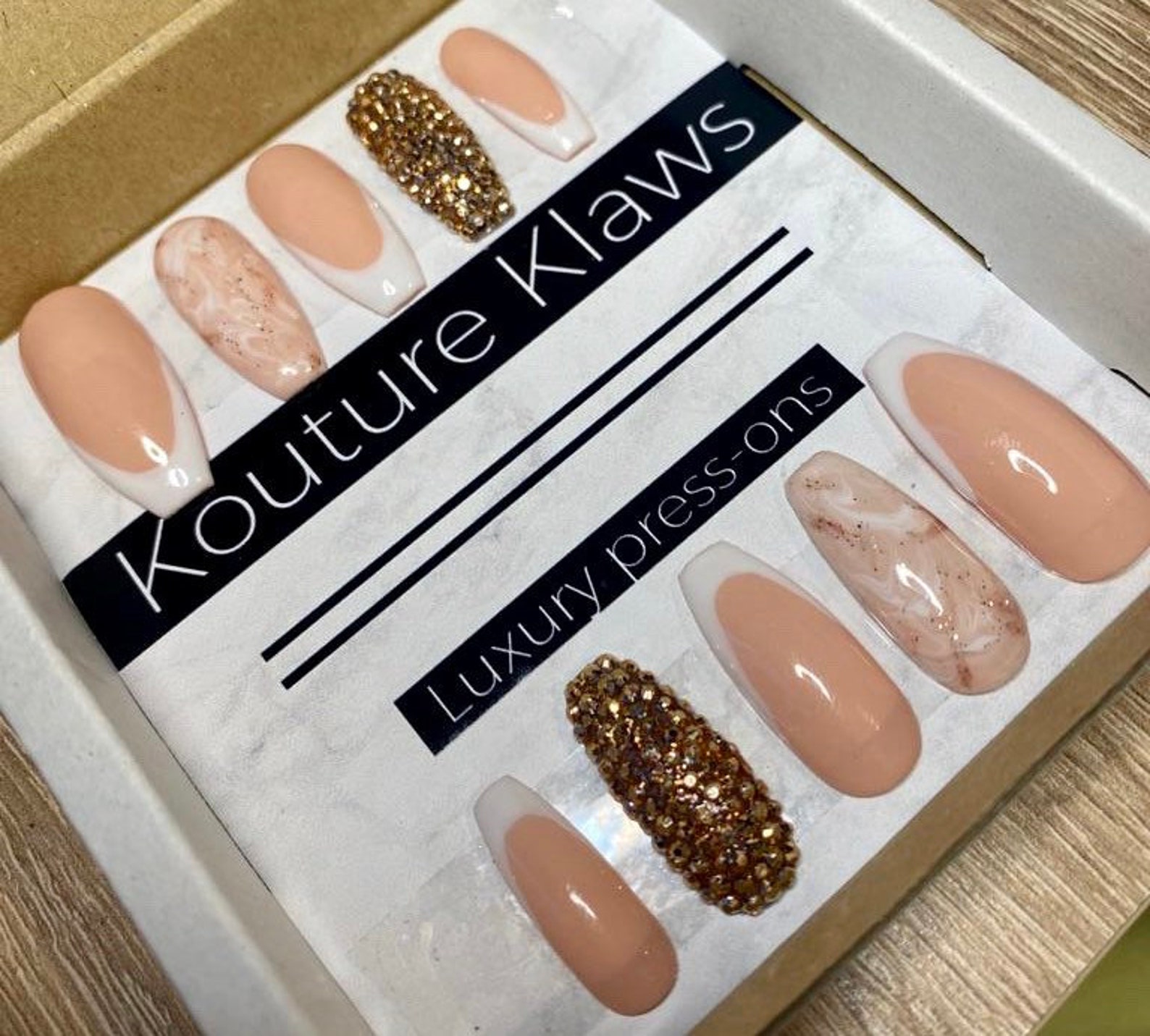 Custom luxury press on nails. Please read description. Nail Etsy