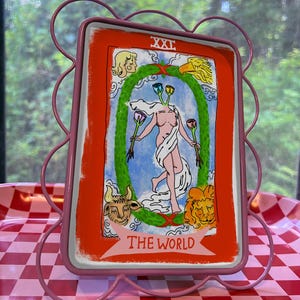 The World Tarot Art Print: Skurrile, handgezeichnete Major Arcana
