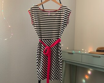 Black and White Stripe Dress | Etsy