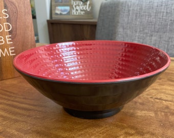 Giant Ramen Bowl, Black Bowl, Japanese Melamine Bowl, Large Ramen Bowls, Dining Bowl, Pho Bowl, Mixing Bowl, Dishwasher safe dinnerware bowl
