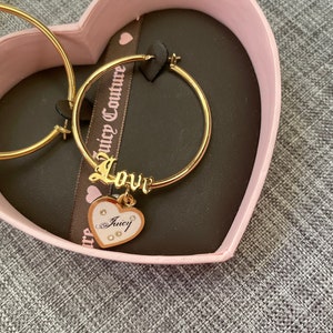 Heart Hoop Earrings in Gold with charms, Huggie Earrings with heart Charms, Heart Earrings, Gift for her