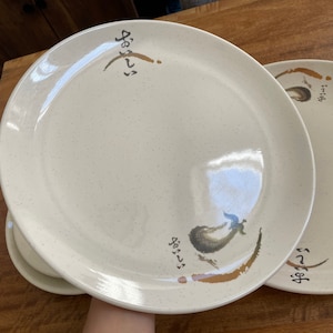 Japanese Melamine Dinnerware Set 5 Pieces, Dining Plates, Melamine Plates Set, Japanese Plates, Melamine Plate, Dishwasher safe