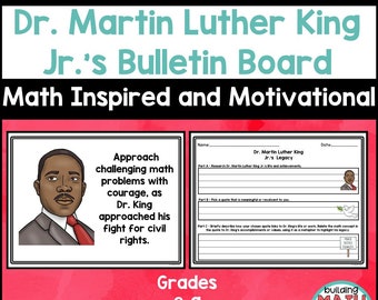 Dr. Martin Luther King Jr. Math Bulletin Board Activity - MLK Day