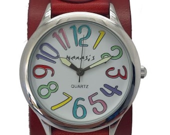 White Multi-Colored Numbers Always Summer Ladies Watch,RGB108M
