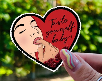 Buchaufkleber - Taste Yourself | Dunkle Romanze | Kindle Sticker | Gutes Mädchen