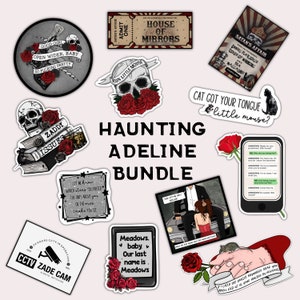 Haunting and Hunting Adeline Sticker Bundle | Zade Meadows Sticker | Cat & Mouse Duo