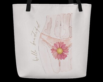 Tote With Pocket - Large Tote Bag