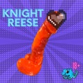Mature Silicone Dildo "Knight Reese" 100% platinum silicone, body safe sex toy