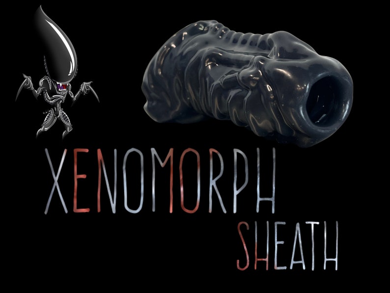 Fantasy Sheath 'Xenomorph' 100% Body Safe Platinum SIlicone DIldo Sheath 