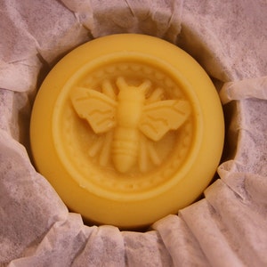 Beeswax Solid Lotion Bar, Made with Essential Oils, Tin Lotion Bars, 1.5 oz Bar, Great Zero Waste Lotion Option!