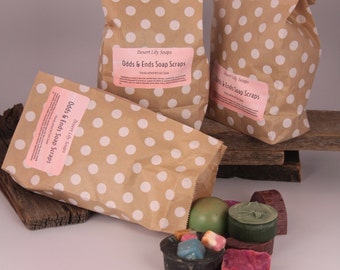 2 Pound Bulk Soap Scraps, Sample Pack, Soap Pack, Odds and Ends, Soap by the Pound, Bits & Pieces, Zero Waste, Bits and Pieces