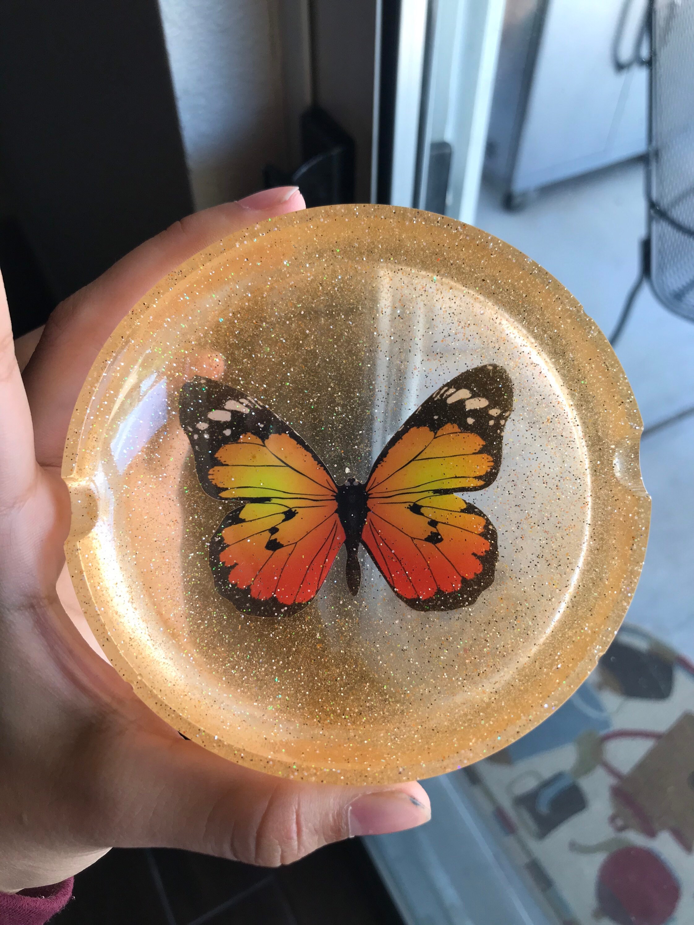 Butterfly Ashtray Etsy