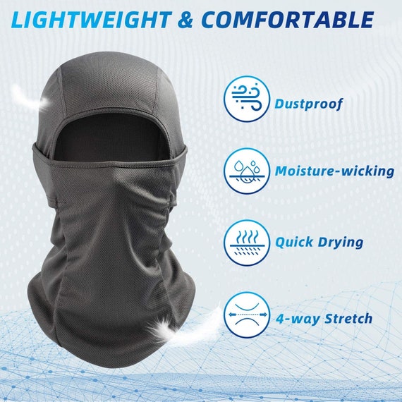 Balaclava Face Mask Passamontagna estivo per uomo / donna Maschera da sci  moto completa con protezione UV Traspirante e leggero -  Italia