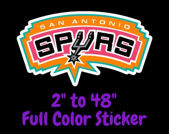 San Antonio Spurs Cornhole Wrap Decal Stickers Vinyl Gameboard Skin Set JC039