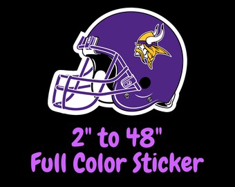 Minnesota Sport Car Bumper Sticker Decal hotprint Vikings Football