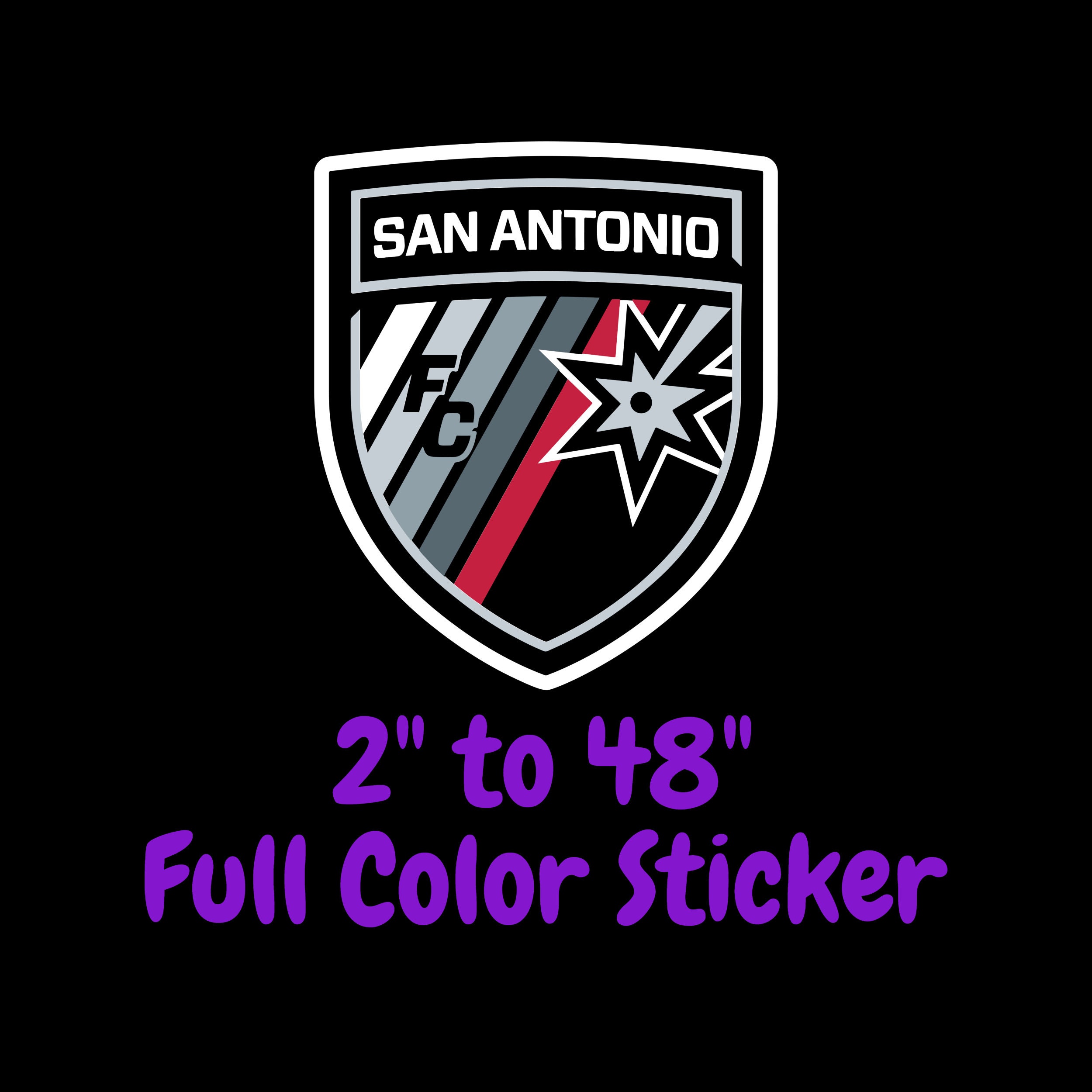 San Antonio FC Full Color Vinyl Sticker Hydroflask decal Etsy