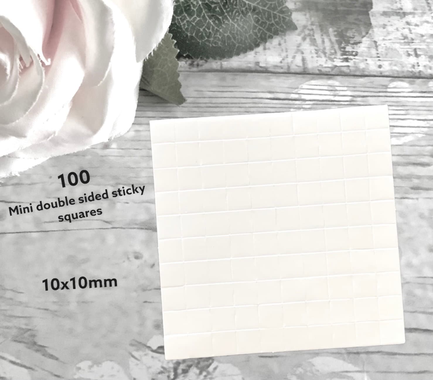 2,200 X Adhesive Foam Pads Double Sided Self Adhesive Sticky Tiny White  Fixing Tabs 5mm 