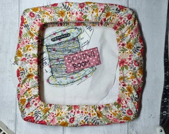 Q Snap Frame Grime Guard / Square Grime Guard / Cross Stitching Square Grime Guard/ Square Cross Stitch Hoop Cover/