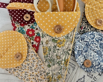 Large Scissor Case/ Large Scissor Sleeve/ Tailor Scissor Case/ Quilted Scissor Case