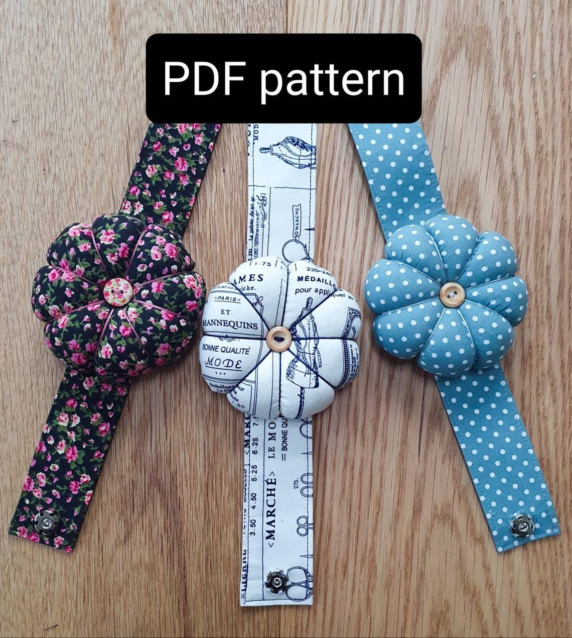 PDF Wrist Pin Cushion Pattern and Instructions/ Wrist Pin Etsy