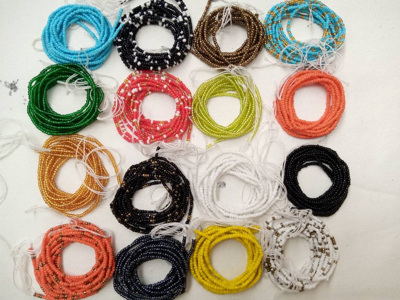 Wholesale Waist Bead Waist Trainers Adjustable Thread Belly Beads BUY 5 GET 5 FREE African Waist Beads Waist Chains Tribal Waist Beads