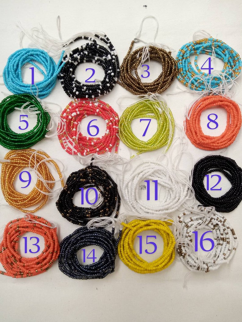 Wholesale Waist Bead Waist Trainers Adjustable Thread Belly Beads BUY 5 GET 5 FREE African Waist Beads Waist Chains Tribal Waist Beads