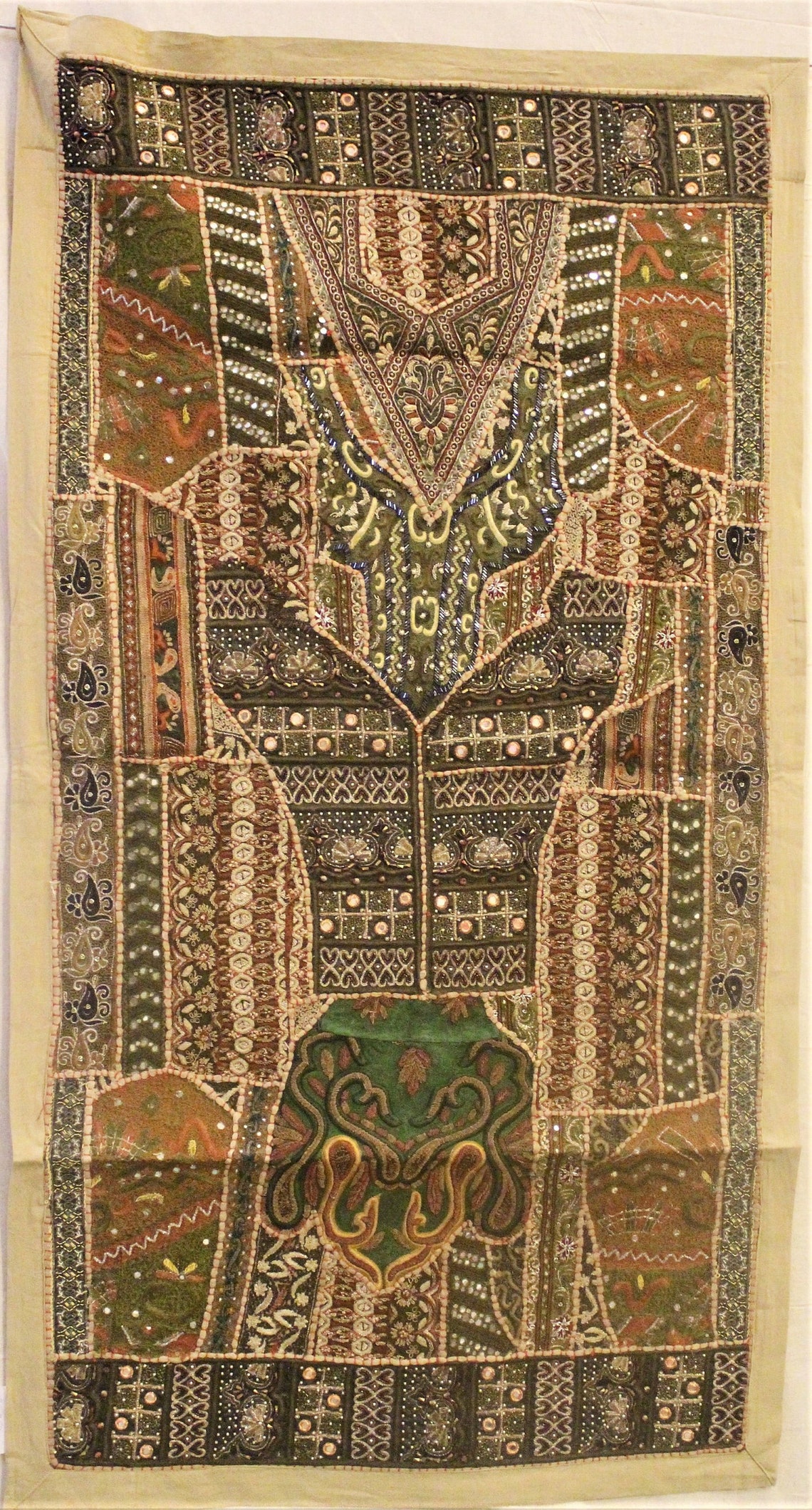 Indian Traditional Handmade Persian Wall Hanging Zardosi Etsy