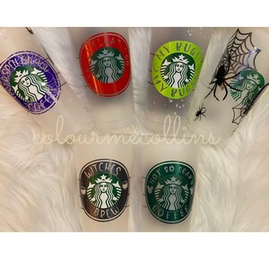 Halloween Starbucks Tumbler / Spiders Tumbler / Happy Halloween Reusable Tumbler / Starbucks Tumbler / Reausable Halloween Cold Cup image 9