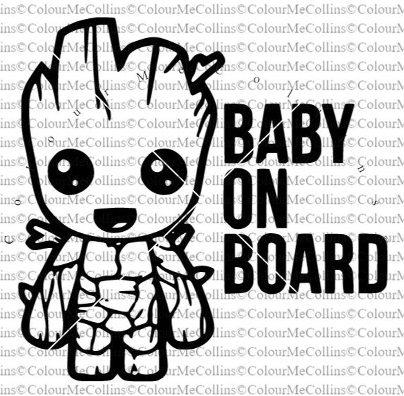 Download Baby on Board svg / Baby svg / Groot svg / baby groot svg / | Etsy