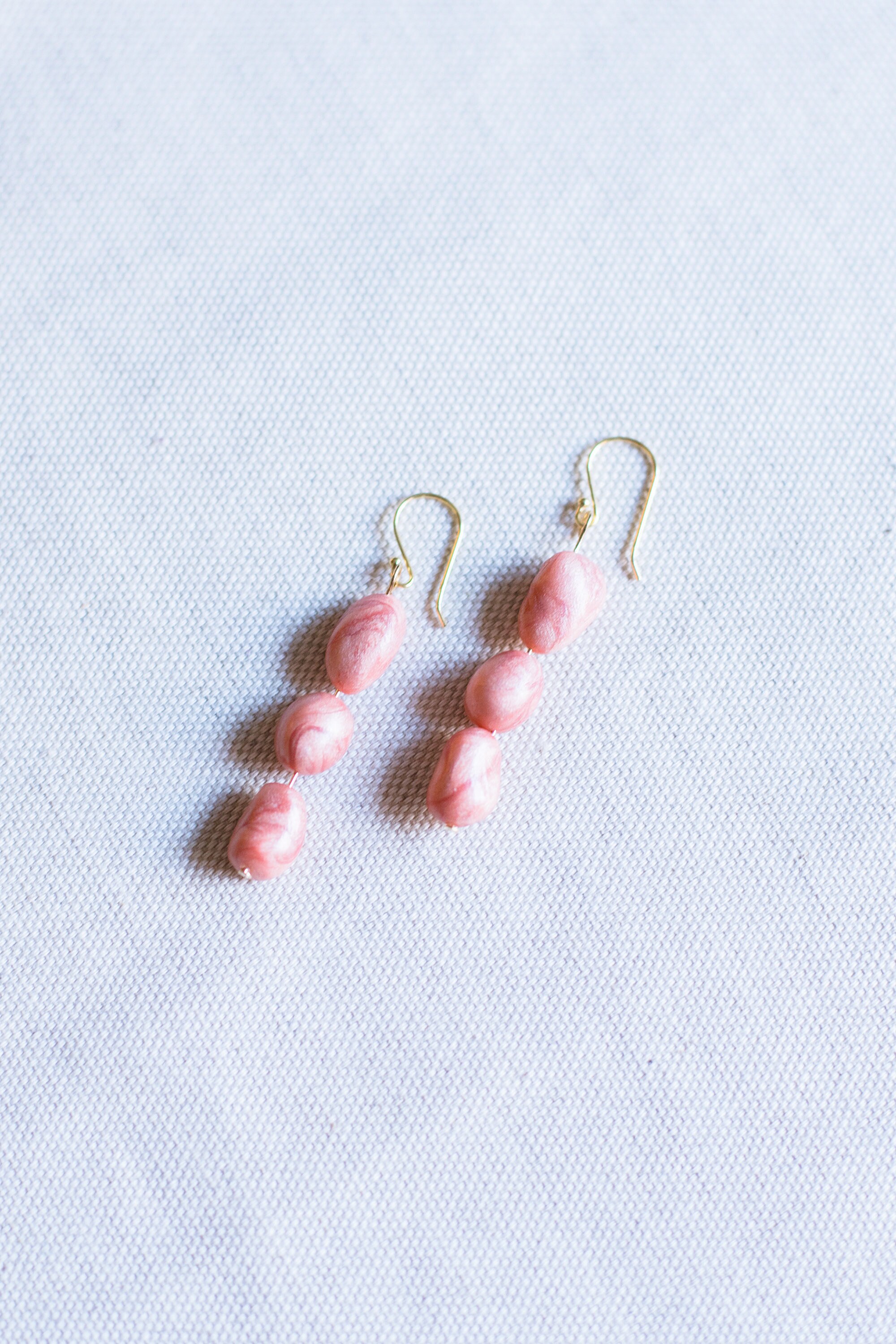 Pink earrings long earrings pink glitter earrings silver Etsy