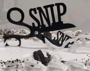 Snip Snip Vasectomy cake topper and decor