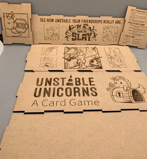 Unstable Unicorn Card Box - Etsy