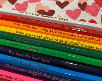 Complimentary Colored Pencils, feel good pencils, pack of pencils