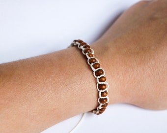 Beachy Adjustable Summer Jewelry | Handmade Coastal Bracelet | Boho Beaded Friendship Bracelet | Gifts for Women