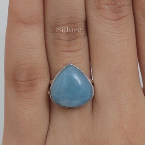 Troilite Quartz Ring - 925 Sterling Silver Ring - Pear Shaped Ring - Handmade Ring - April Birthstone Ring - Quartz Jewellery - Gift For Her