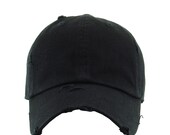 Vintage Baseball Cap Cotton Adjustable Distressed Dad Hat