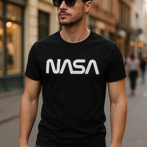 NASA Vintage T-Shirt - Retro Space Logo Graphic Tee | Unisex Short Sleeve Shirt | Gift for Him or Her | Space Enthusiast Gift