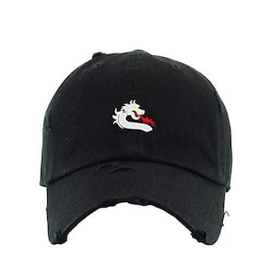 Dragon Vintage Baseball Cap Embroidered Cotton Adjustable Distressed Dad Hat