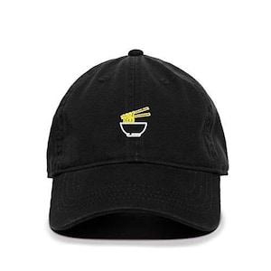 Noodles Baseball Cap Embroidered Cotton Adjustable Dad Hat