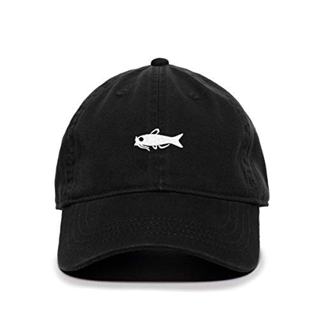Catfish Baseball Cap Embroidered Cotton Adjustable Dad Hat 