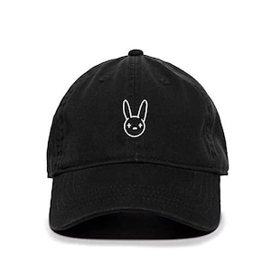 Bad Bunny Baseball Cap Embroidered Cotton Adjustable Dad Hat