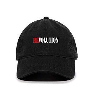Revolution Baseball Cap Embroidered Cotton Adjustable Dad Hat