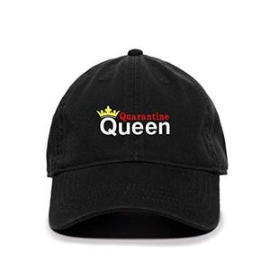 Queen of Quarantine Baseball Cap Embroidered Cotton Adjustable Dad Hat
