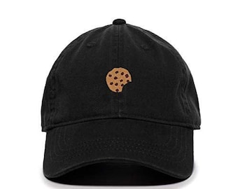 Chocolate Chip Cookie Baseball Cap Embroidered Cotton Adjustable Dad Hat